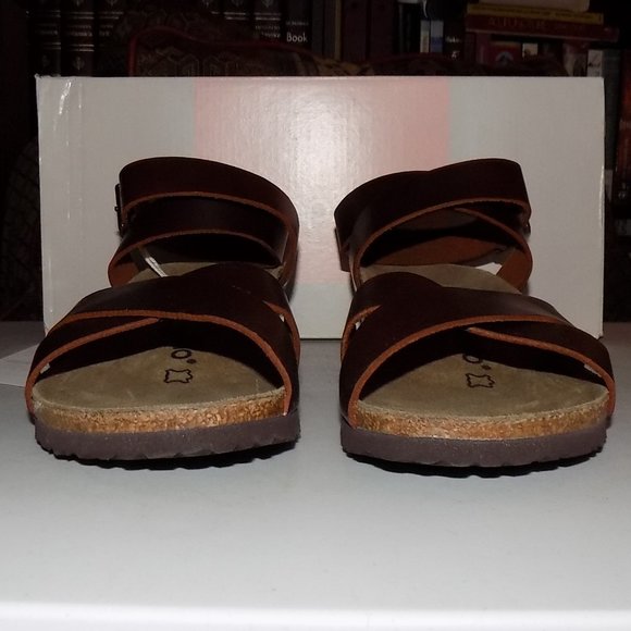 New Birkenstock Papillio Lola cognac leather - Picture 7 of 14